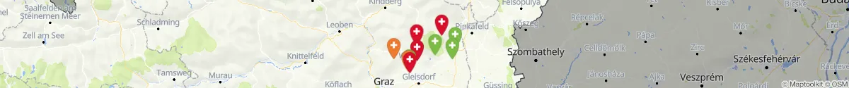 Kartenansicht für Apotheken-Notdienste in der Nähe von Birkfeld (Weiz, Steiermark)